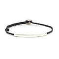 Adjustable Signature Bracelet with ID Bar in Black