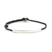Adjustable Signature Bracelet with ID Bar in Black