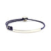 Adjustable Signature Bracelet with ID Bar in Indigo