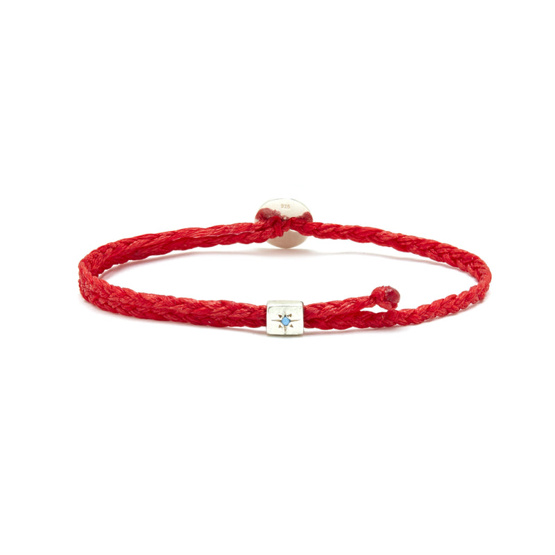 Adjustable Signature Bracelet with Turquoise Star Slider