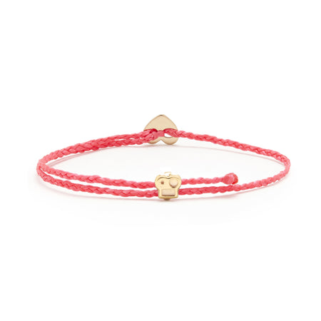 Signature Bracelet with Brian Slider and Heart Button in Fuchsia
