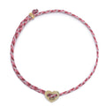 Signature Heart Bracelet in Hot Pink, Red, and White