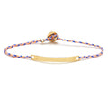 Signature ID Bracelet in Neon Peach, Royal Blue, and White