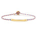Signature ID Bracelet in Neon Peach, Royal Blue, and White