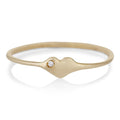 Tiny Heart Ring in Gold