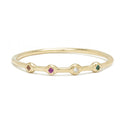 Quattro Ring in Gold with Mixed Stones