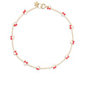Beaded Cha-Cha Bracelet in Red