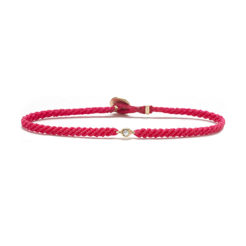 Classic Diamond Bracelet in Fuchsia