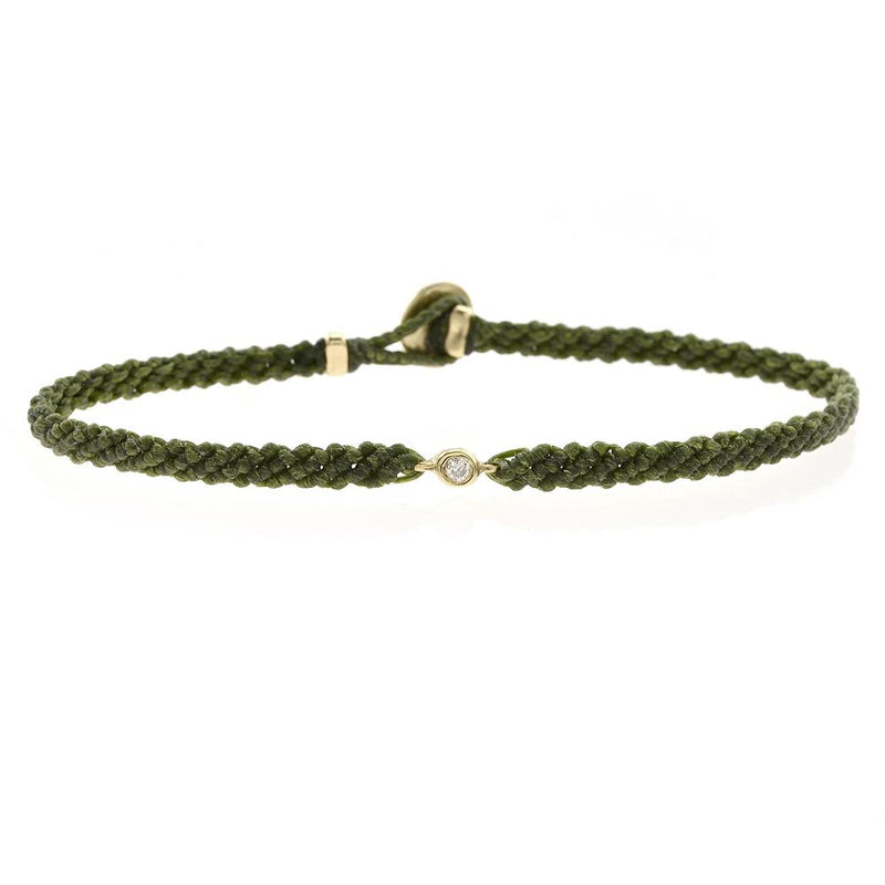 Classic Diamond Bracelet in Olive