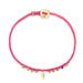 Easygoing Feather Charm Bracelet in Fuchsia
