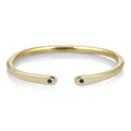 Open Cuff with Sapphire