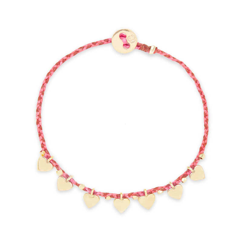 Everyday Love Bracelet in Hot Pink/Rust Blend
