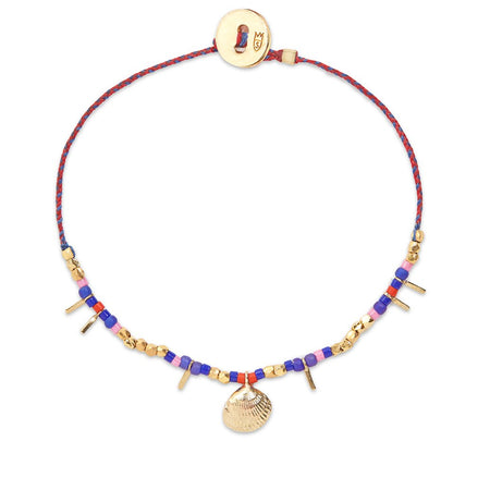 Shell Trinket Bracelet in Brass