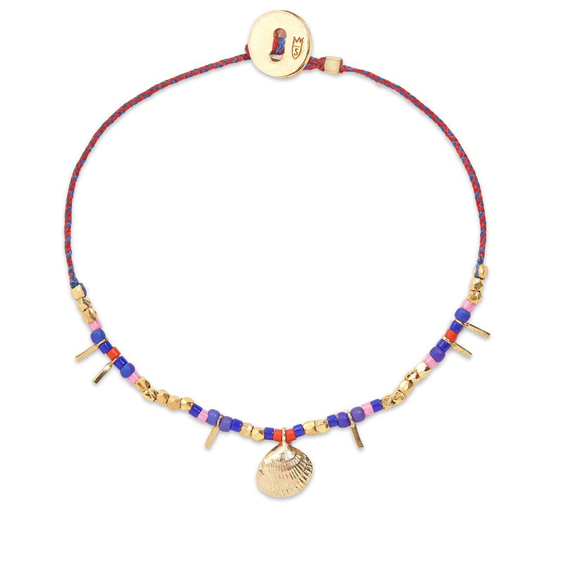 Shell Trinket Bracelet in Brass