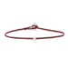 DIAMOND ECO-CORD BRACELET IN BURGUNDY