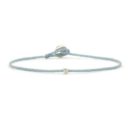 DIAMOND ECO-CORD BRACELET IN AQUA