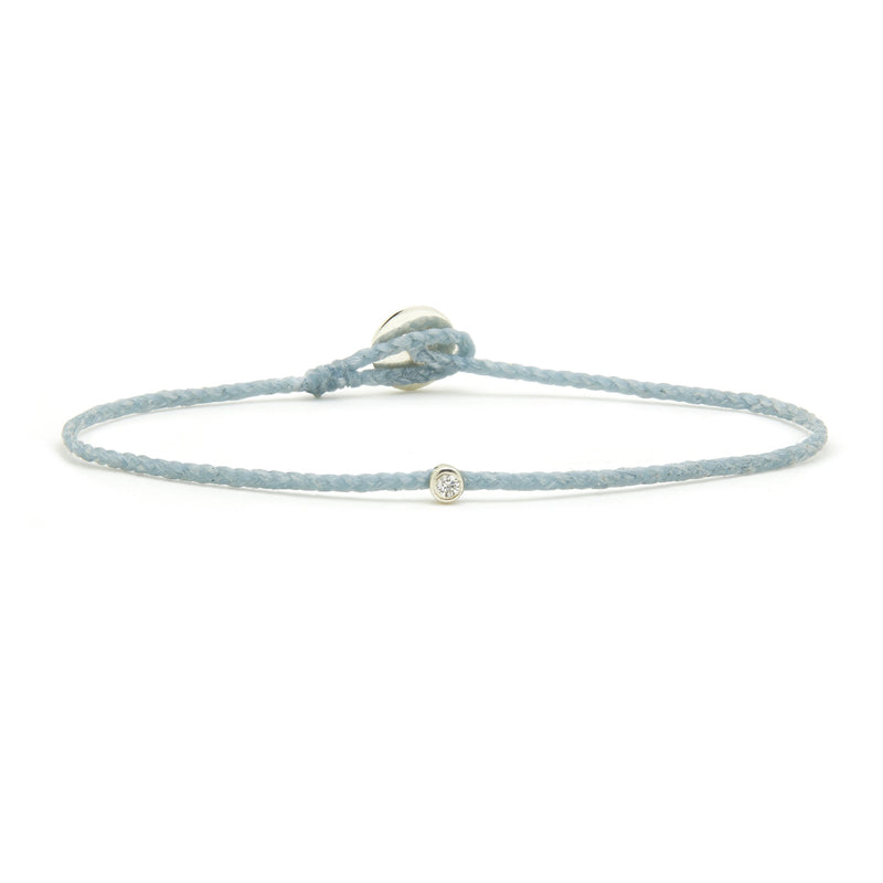 DIAMOND ECO-CORD BRACELET IN AQUA