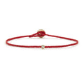 DIAMOND ECO-CORD BRACELET IN SCARLET