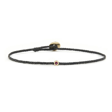 RUBY ECO-CORD BRACELET IN black
