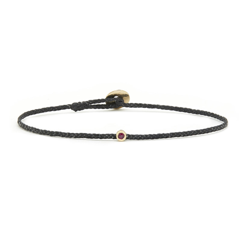 RUBY ECO-CORD BRACELET IN black