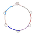 Silver Luna Caravan Beaded Bracelet in Rainbow