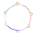 Gold Luna Caravan Beaded Bracelet in Rainbow