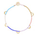 Gold Luna Caravan Beaded Bracelet in Rainbow