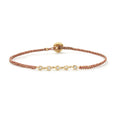 Five Bezel Classic Macrame Bracelet