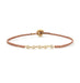 Five Bezel Classic Macrame Bracelet