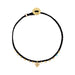 Easygoing Diamond Heart Charm Bracelet in Black