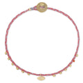 Easygoing Diamond Eye Charm Bracelet in Hot Pink and Sky