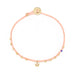 Easygoing Diamond Crown Charm Bracelet in Coral