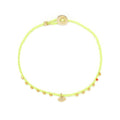 Easygoing Diamond Eye Charm Bracelet in Neon Yellow/Natural Blend