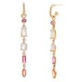 Mixed Stone Drop Earrings