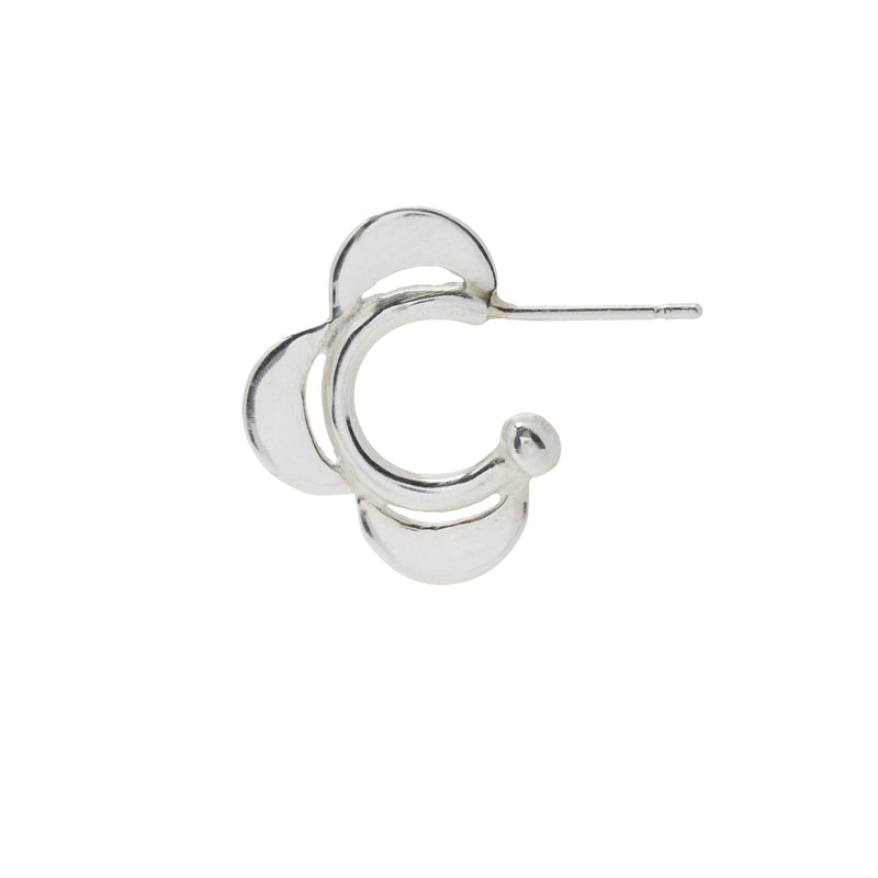 Luna Caravan Studs in Silver