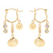 Ocean Treasure Earrings with White Sapphire and Opal
