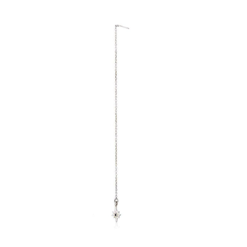 Nova Thread Through Earring in Silver