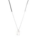 Tag Braid Necklace in Silver