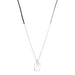 Tag Braid Necklace in Silver