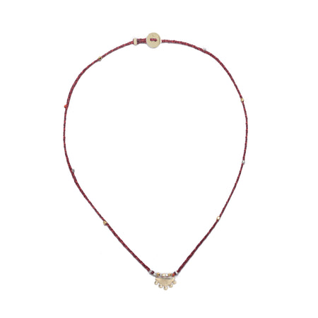 Crown Caravan Necklace in Brass