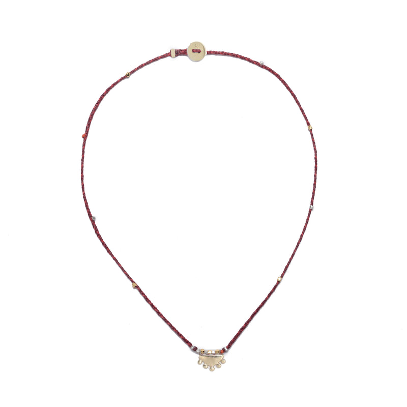 Crown Caravan Necklace in Brass