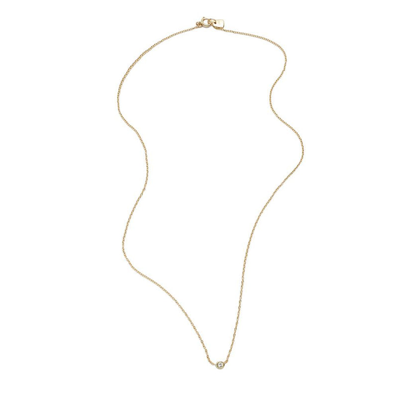 Classic Bezel Necklace in Gold
