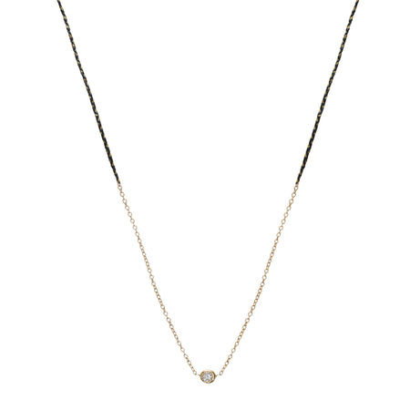 Precious Necklace in Gold with Black and Gold Fleck