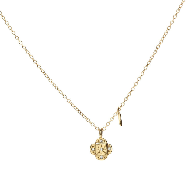 Endless Knot Pendant Necklace in Diamond