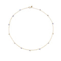 Beaded Cha-Cha Necklace in Indigo