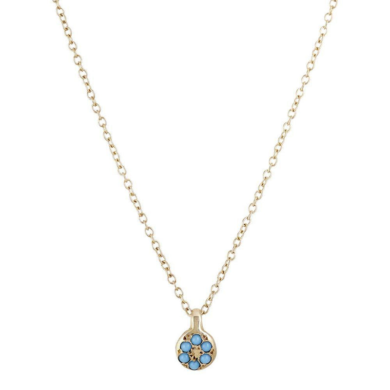 Lolli Necklace in Gold with Turquois