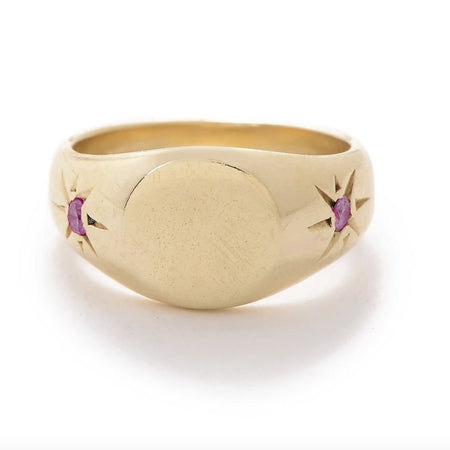 Pinky Signet Ring in Brass