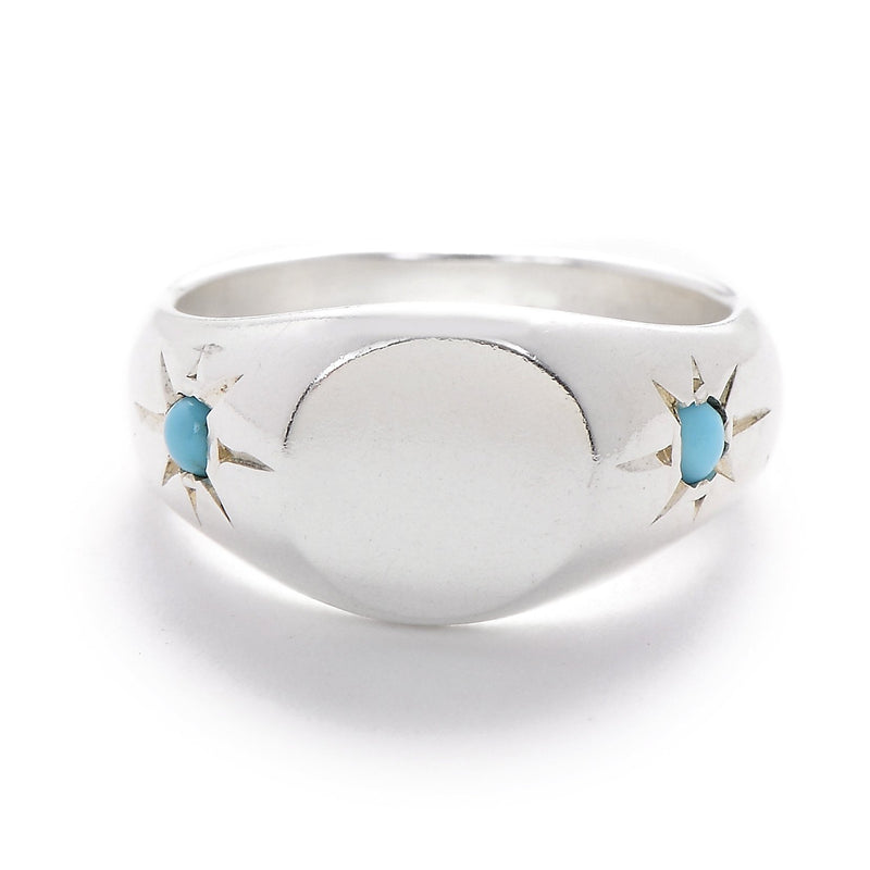 Pinky Signet Ring in Silver