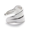 FEATHER WRAP RING IN SILVER