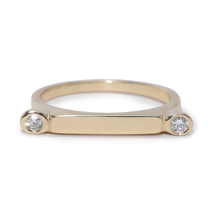 Bar Stack Ring in Gold